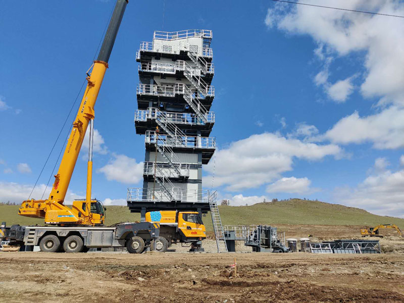 CXTCM AMP2000-C model asfaltanlæg startede installationen i Rusland